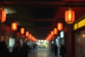 《南方雨季不再来》雨后街巷水洼中的倒影
